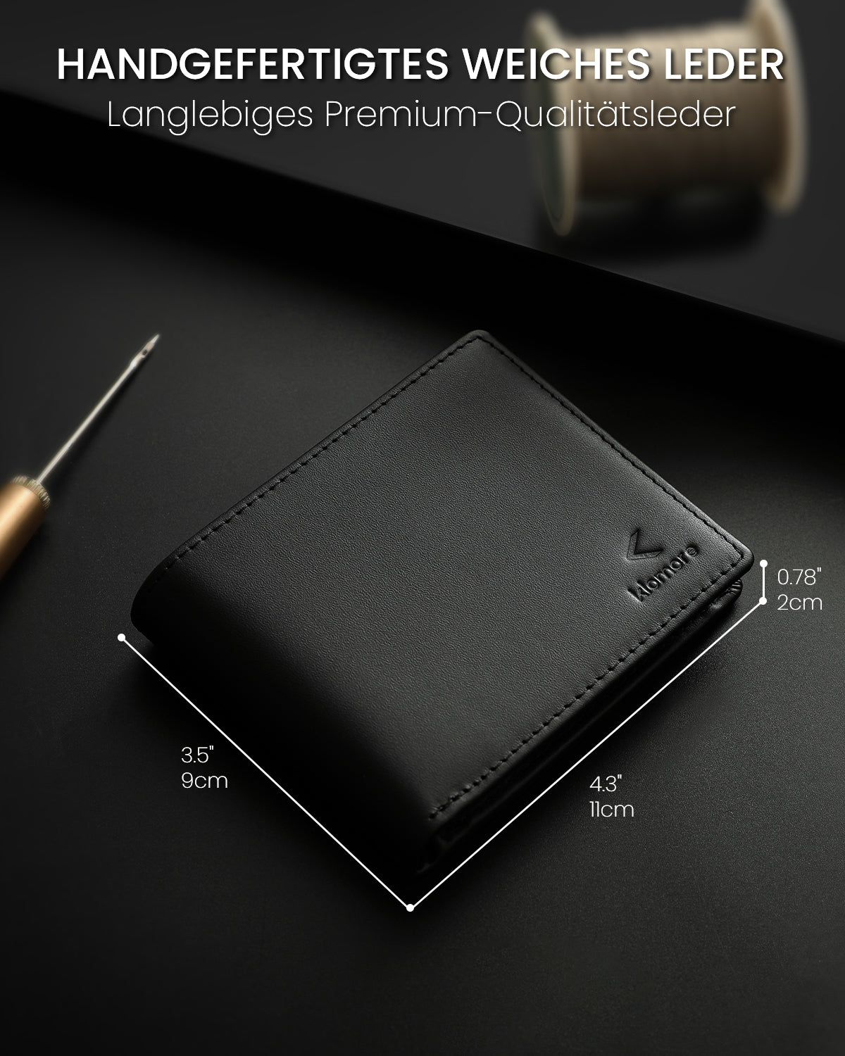 Klomore Wallet with Coin Pocket for Men