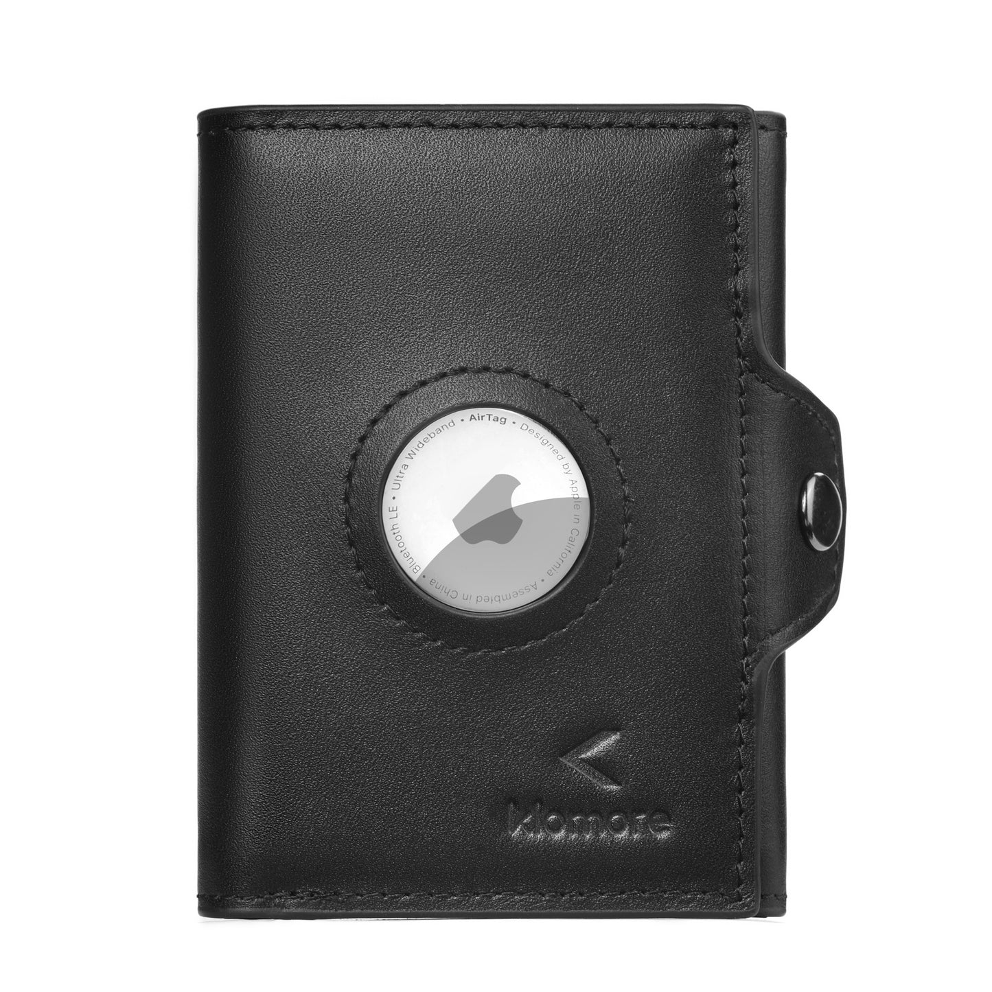 Klomore Airtag Trifold Wallet with Coin Pocket for Men