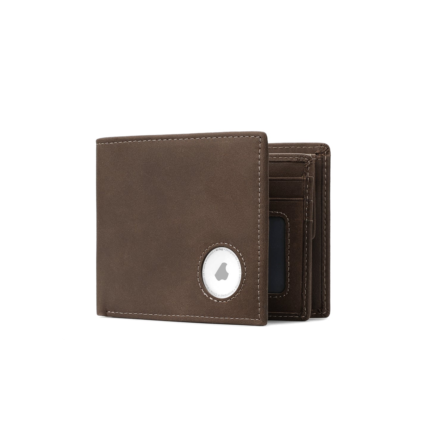 Klomore Airtag Wallet with Coin Pocket for Men