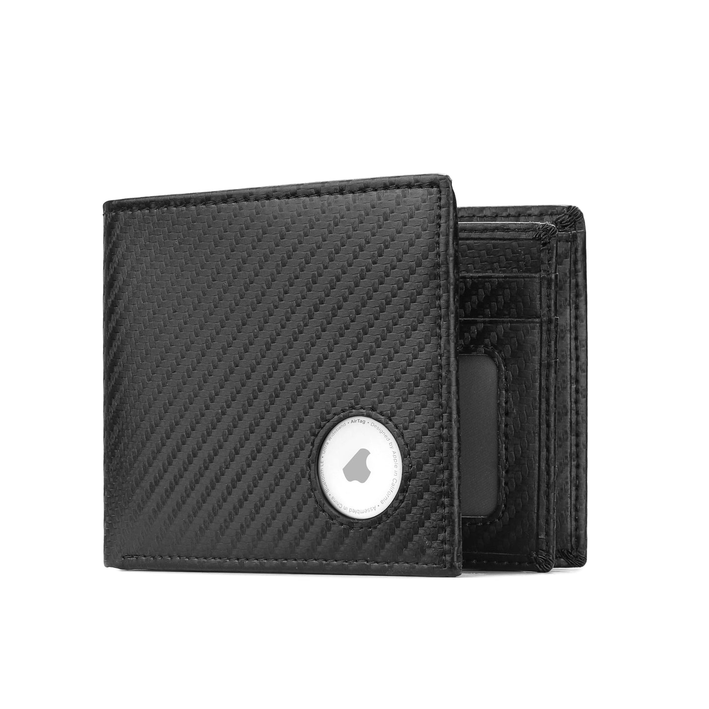 Klomore Airtag Wallet with Coin Pocket for Men