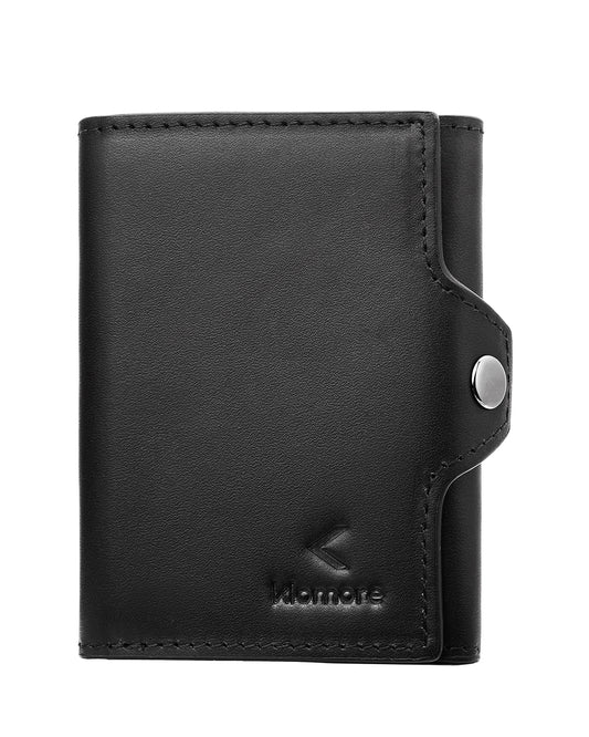 Klomore Trifold Slim Wallet with Coin Pocket for Men