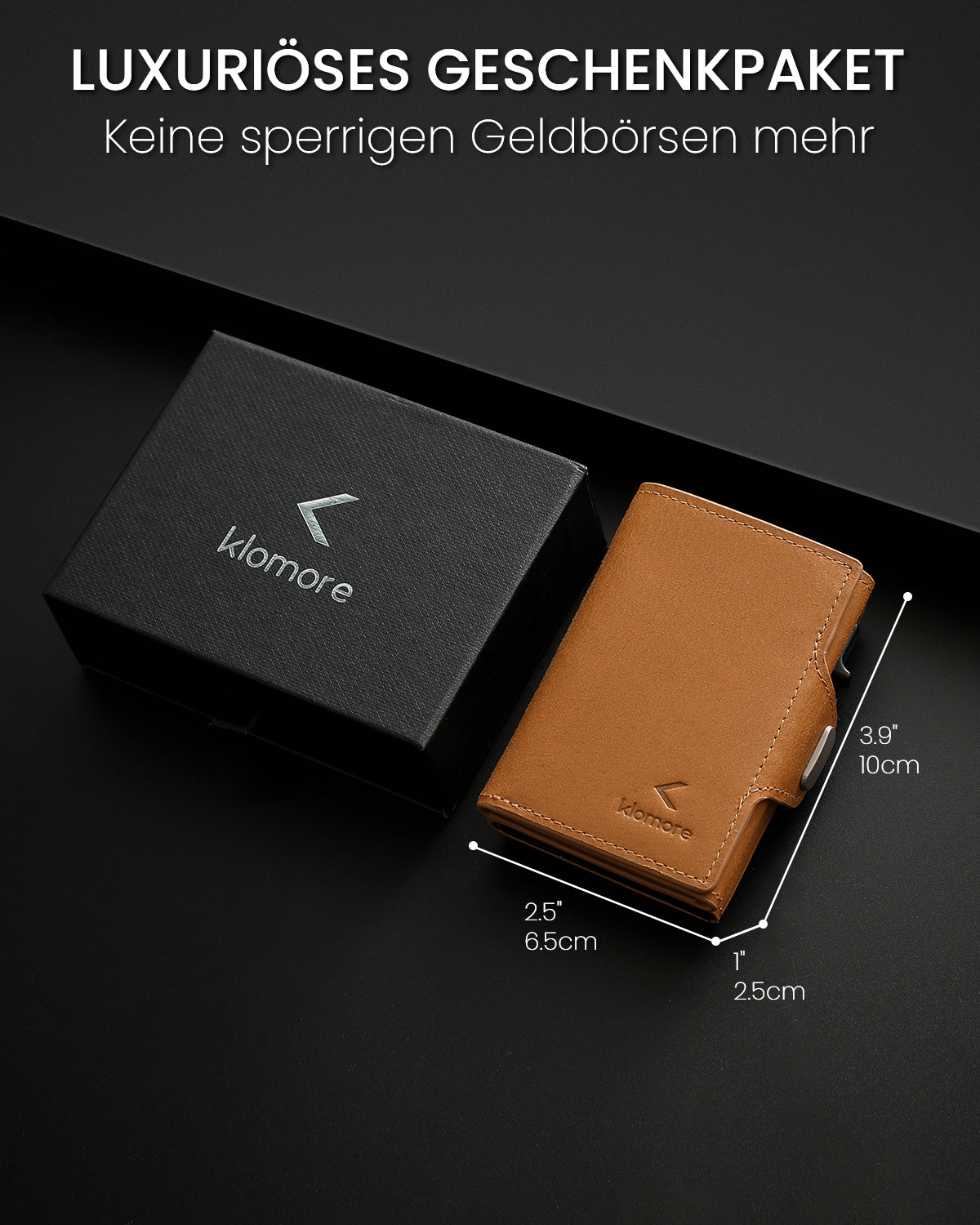 Klomore Slim Wallet Pop-up Credit Card Holder