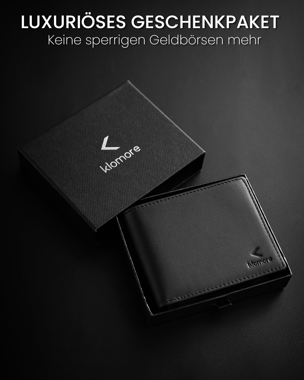 Klomore Wallet with Coin Pocket for Men